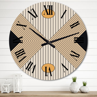 Horloge murale Sun Monochrone Landscape III