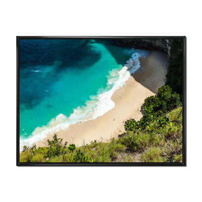 Aerial View Of Tropical Beach V - Photograph on Canvas