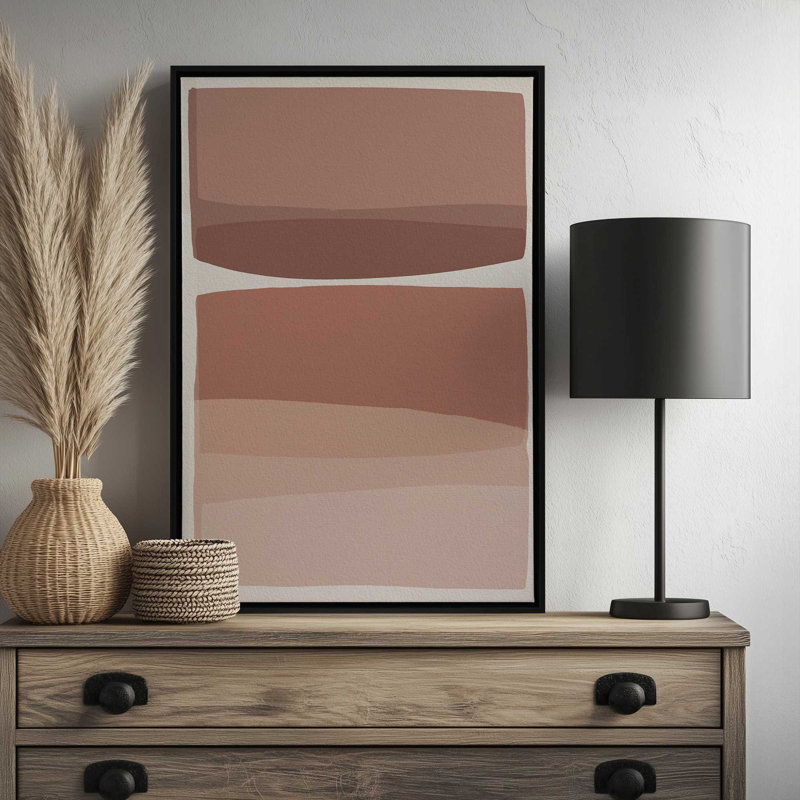 «Modern Blush» par Garima Dhawan, impression, Argent argent, Cadre flottant, H 16 po x l 12 po