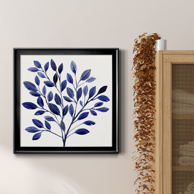 Impression encadrée «Deep Blue Branch I» - prête à être accrochée