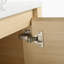 Meuble-lavabo mural de 24 po avec lavabo d'art en céramique et porte à fermeture en douceur, peu encombrant et élégant