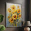 Reproduction encadrée FLORAL Series CDXLVII - bois massif-666414679
