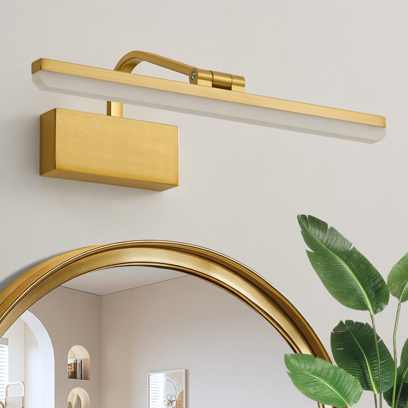 LED Flush Mounted Sconce, Gold