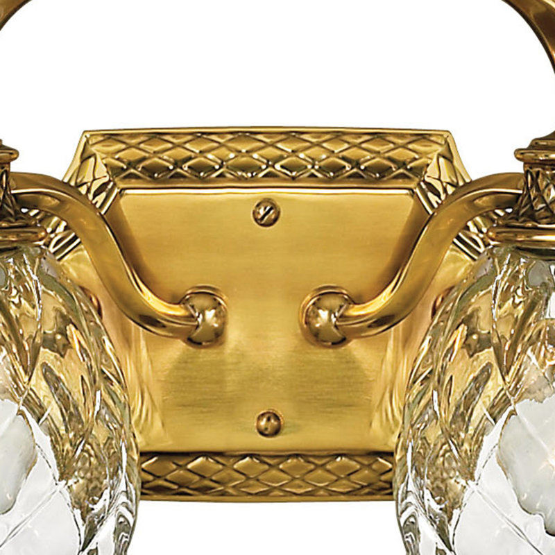 Plantation 4-Light Vanity Light, Burnished Brass