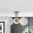 Nathon Glass Semi Flush Mount