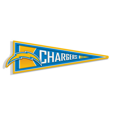 NFL Los Angeles Chargers Pennant Sign
