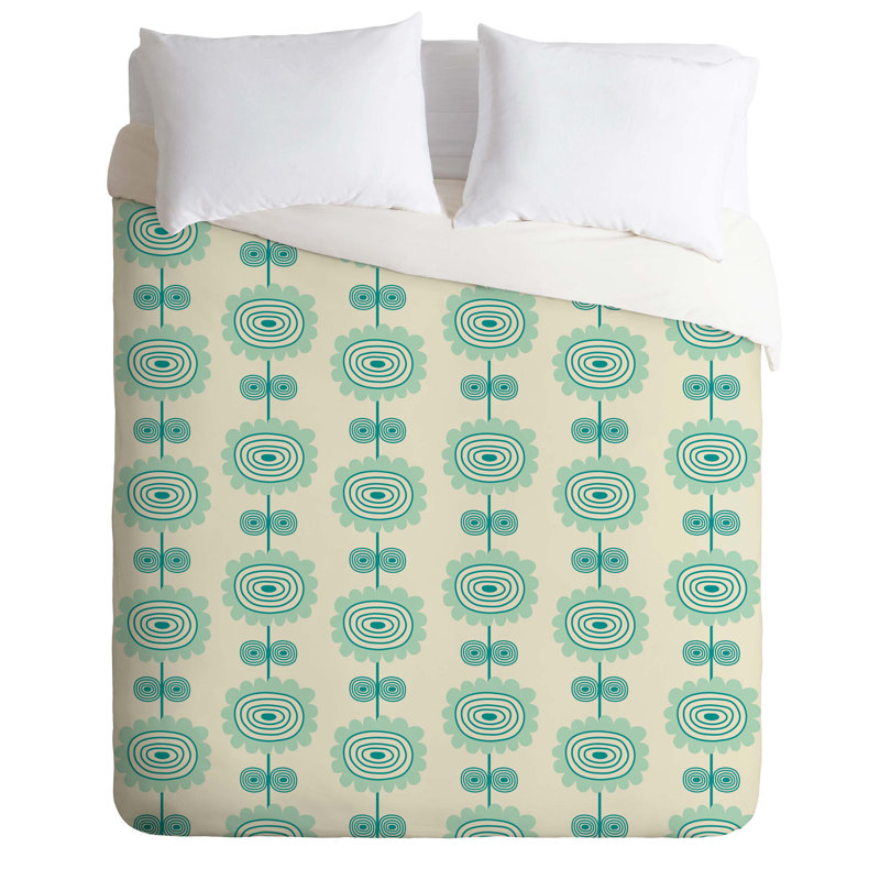 Gabriela Larios Floral Duvet Cover, Beige