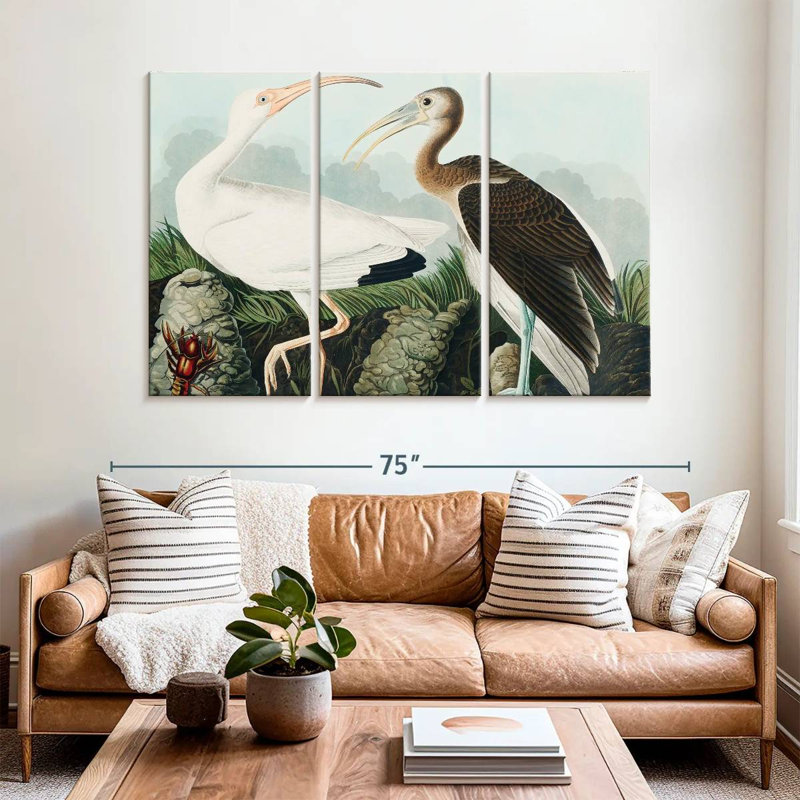 Brampt White Ibis, 42" H x 65" W