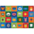 Animal Patchwork KIDSoft Tufted Multi Color Area Rug-50155589