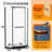 36" X 36" X 72" Corner Frameless Pivot Shower Door With 1/4" Clear Tempered Glass, Space-Saving Bathroom Enclosure-118704722