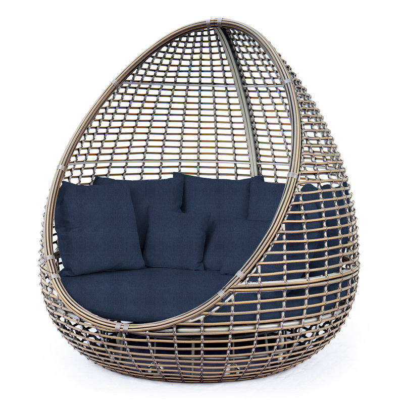Faber Outdoor 2 - Seat Patio Daybed, Spectrum Indigo Sunbrella® Plainweave