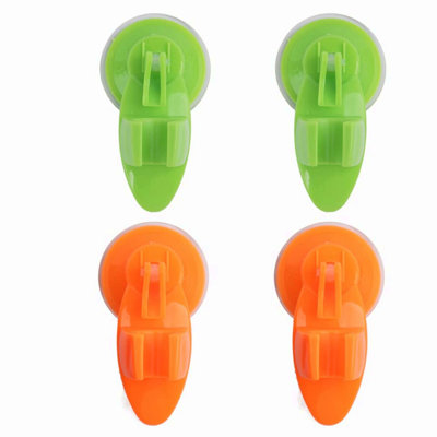 AquaGrip 4-Pack Heavy-Duty Shower Head Holder with Strong Suction Base
