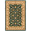 Tapis Courtyard traditionnel à motifs floraux or, vert, crème et ivoire, lavable à la machine, antidérapant, à poils courts, pour l'intérieur et l'extérieur, adapté aux animaux domestiques, idéal pour le salon, la chambre, la salle à manger, l'entrée, le couloir ou le bureau.-1795401774