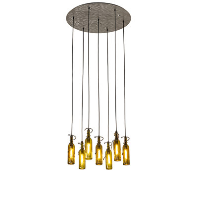 30" Wide Tuscan Vineyard 7 Light Pendant