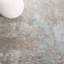 Tapis gris / ivoire en laine / viscose touffeté à la main Dendron-302583950