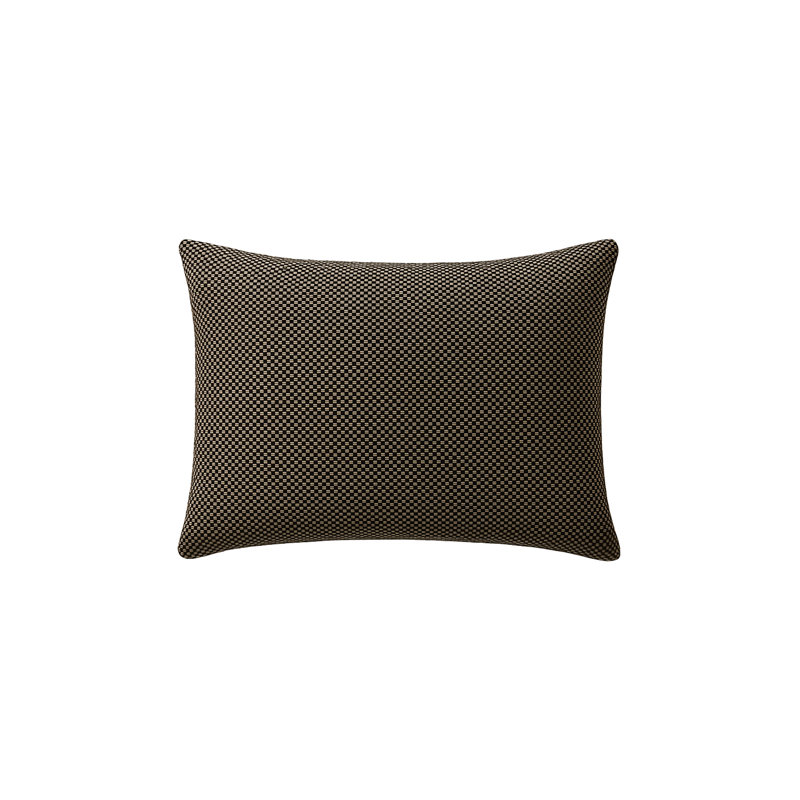Outdoor Living Pillow Cover, Black, Rectangle 14"H x 20"W, Polyester