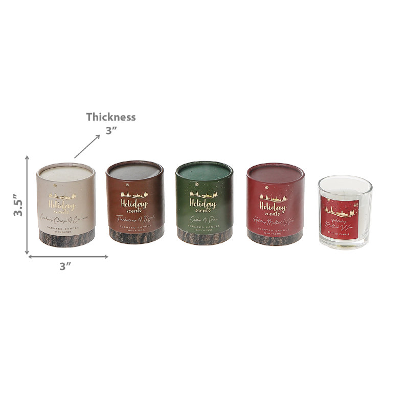 Ensemble de 4 bougies parfumées Winter Solstice