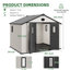 10 ft. W Aluminum Polypropylene Storage Shed-126538903