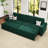 Velvet Sectional Sofa Bed Sleeper-1820958726