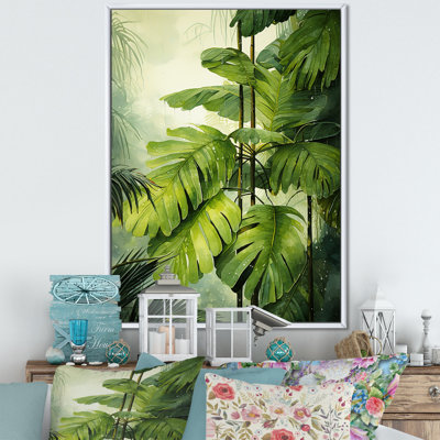 «Mossy Morning Palms II», reproduction sur toile