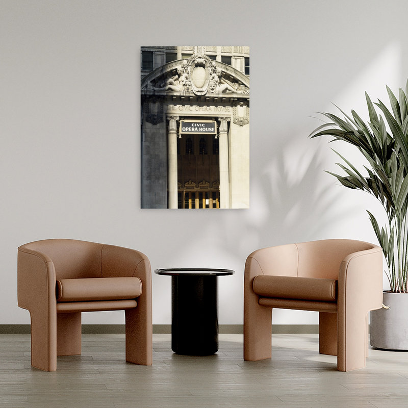 Entrance of an opera house Civic Opera House Chicago Cook County Illinois USA 1 Piece Wrapped Canvas Wall Art