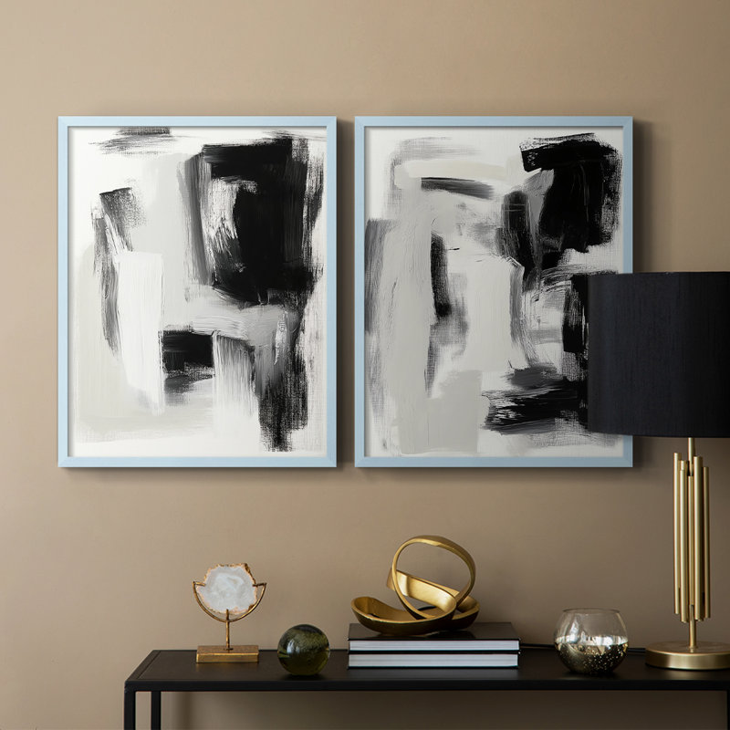 Série ABSTRACT DCCLxx - reproduction encadrée de qualité supérieure - prête à être accrochée - aucun clou requis - aucun clou requis