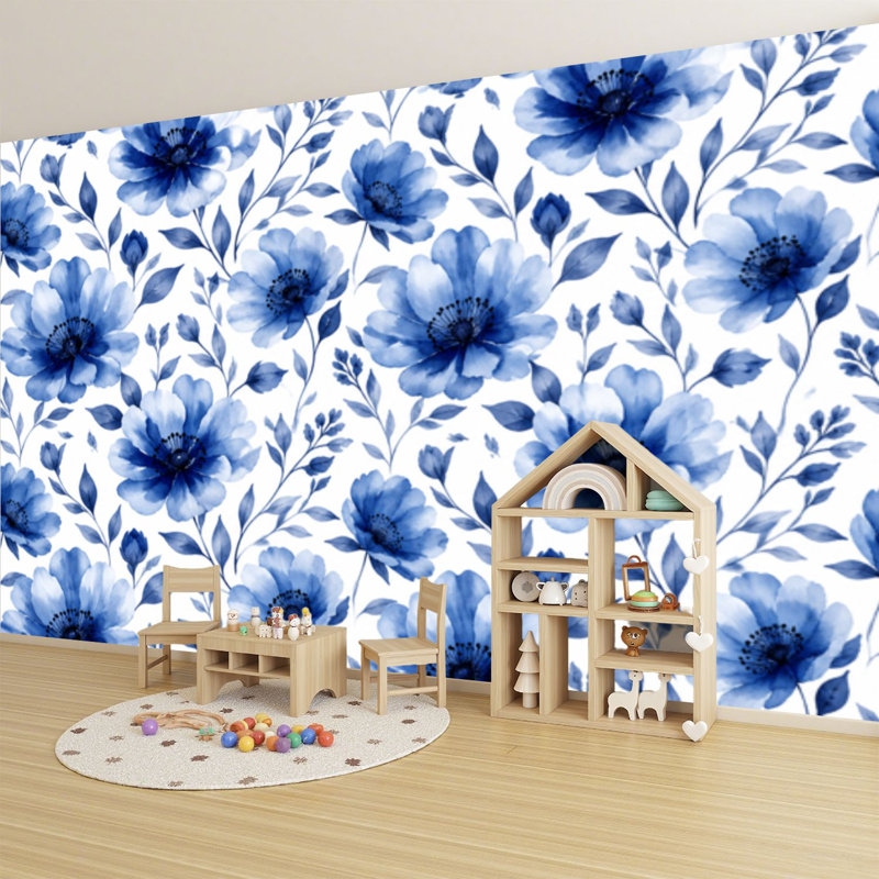 Papier peint adhésif auto-adhésif moderne pour la chambre à coucher L 69 po x l 96 po Peel and Stick