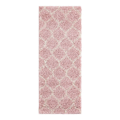 Tapis à poils longs rubis rose clair Rugs.com