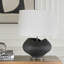 Lampe de table noire Uttermost Nocturne