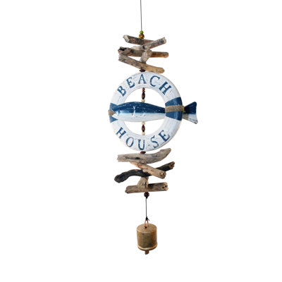Life Ring Fish Cohasset Bell Wind Chime -  Cohasset Gifts & Garden, 542LRF