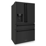 ZLINE 36" 21.6 cu. ft. 4-Door French Door Refrigerator with Water and Ice Dispenser and Water Filter