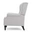 Fauteuil inclinable en tissu capitonné gris clair