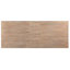 Table de salle à manger en chêne clair 5 pièces avec table à rallonge et chaises d'appoint en bois beige