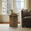 Table d'appoint ronde 22 "avec base à piédestal Perry Street Sadie