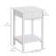 Table de chevet 1 tiroir blanche