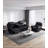 Breathable Fabric Power Reclining Sofa with Drop Down Table,USB Button and Wireless Charger-106553382