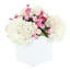 Hydrangea, Ranunculus and Viburnum Arranged in a Ceramic Pot
