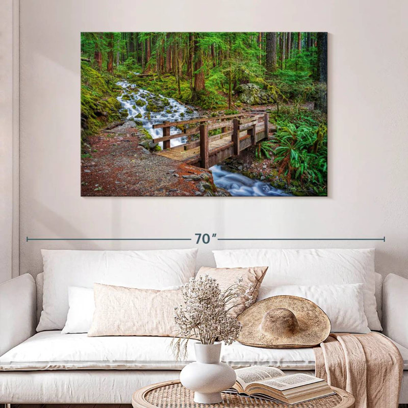 Alvord Old Olympic Forest Bridge, 32" H x 48" W