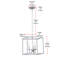 Luminaire suspendu carré 3 lumières lanterne Tarbox-652614838