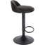 Mettawa Swivel Upholstered Iron and Faux Leather Adjustable Height Bar Stool with Iron Frame-1175227386