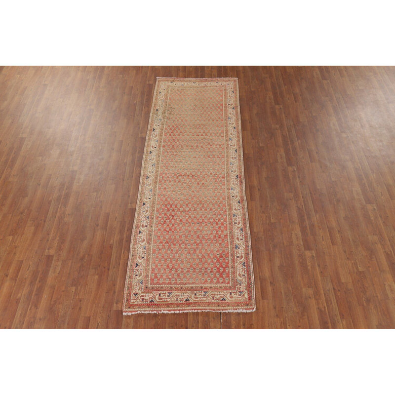 Tapis de couloir traditionnel en laine Vintage