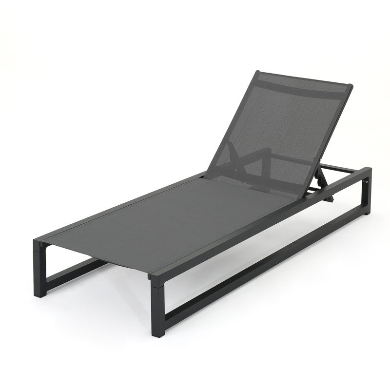 Venice Chaise Lounge, 1, Black/Gray