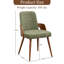 Chaise rembourrée en bois massif Carman-585278068
