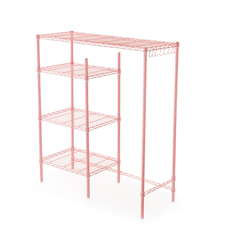 Étagère réglable H 53 po x l 48 po Suprima, Rose