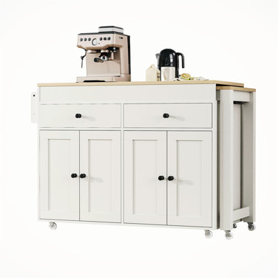 Îlot de cuisine antibactérien polyvalent avec rangement abondant et design tendance