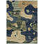 Tapis bleu marine Xhevrie intérieur / extérieur lavable à la machine-111927957