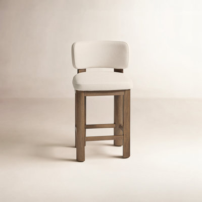 Paloma Leather Upholstered Counter Stool