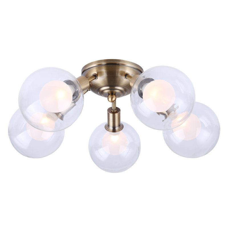 Zelie Glass Semi Flush Mount