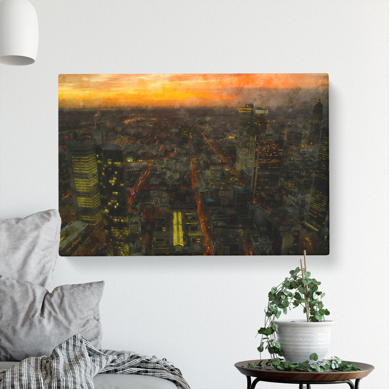 Frankfurt Skyline Vol.2 - Wrapped Canvas, 40cm H x 60cm W x 3cm D