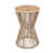 Plateau en teck clair / base beige